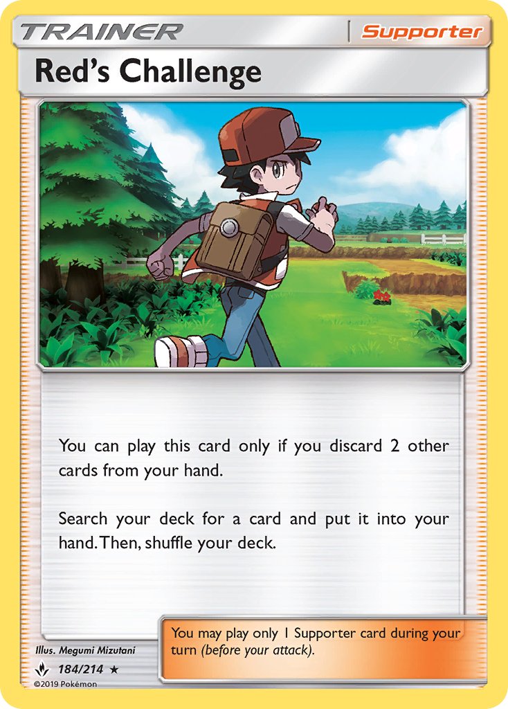 Red's Challenge (184/214) (Theme Deck Exclusive) [Sun & Moon: Unbroken Bonds] | Exor Games New Glasgow