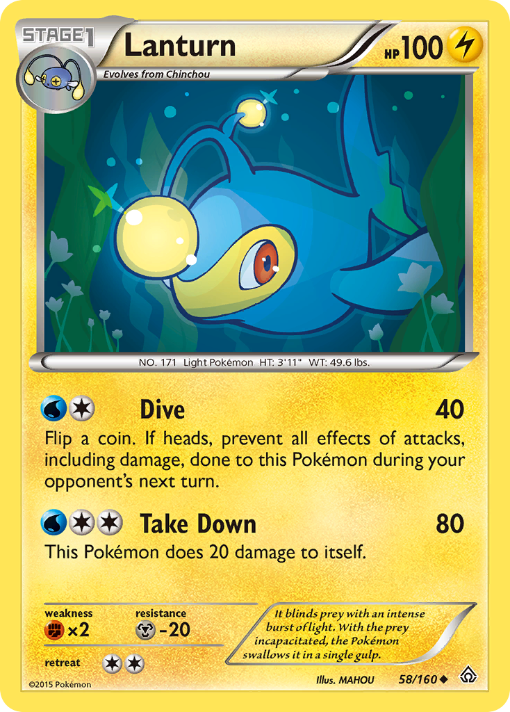 Lanturn (58/160) [XY: Primal Clash] | Exor Games New Glasgow