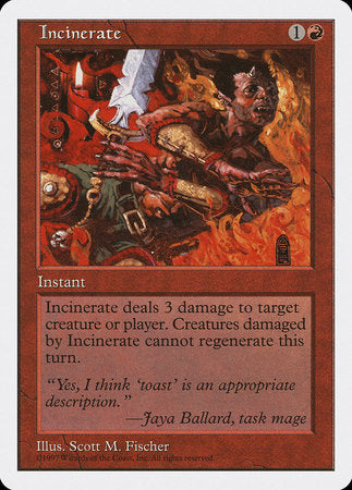 Incinerate [Fifth Edition] | Exor Games New Glasgow