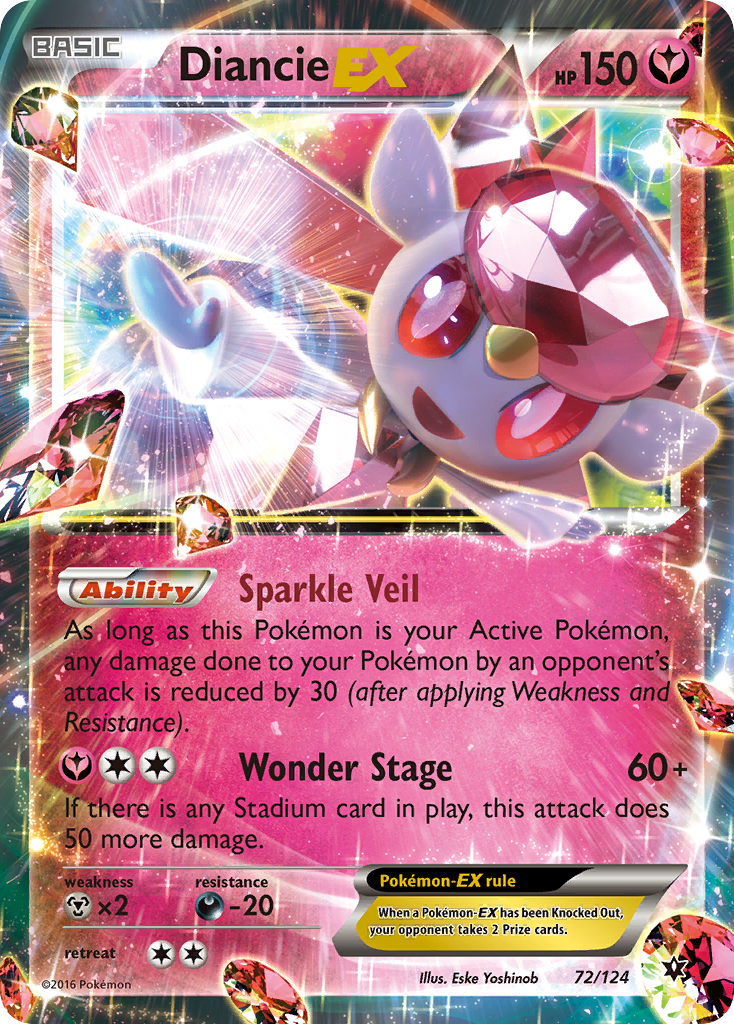 Diancie EX (72/124) [XY: Fates Collide] | Exor Games New Glasgow