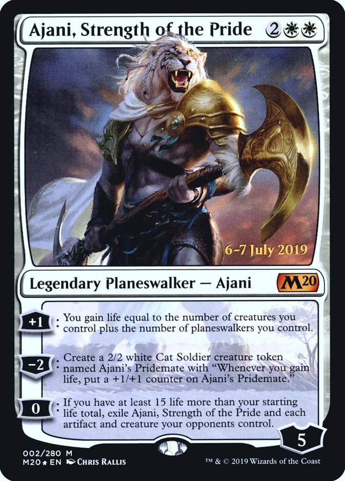 Ajani, Strength of the Pride  [Core Set 2020 Prerelease Promos] | Exor Games New Glasgow