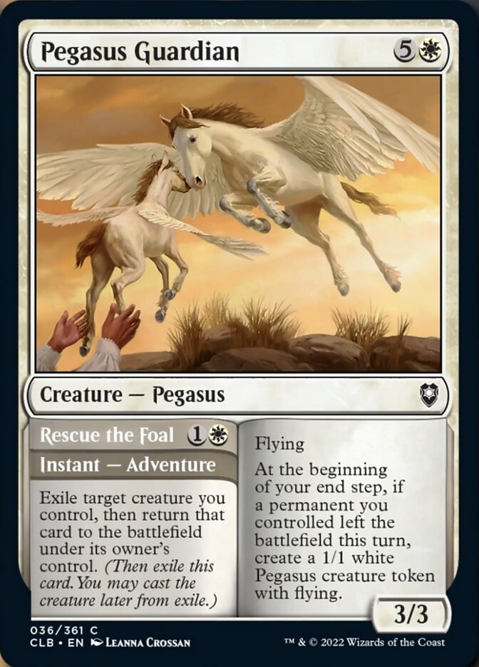 Pegasus Guardian // Rescue the Foal [Commander Legends: Battle for Baldur's Gate] | Exor Games New Glasgow