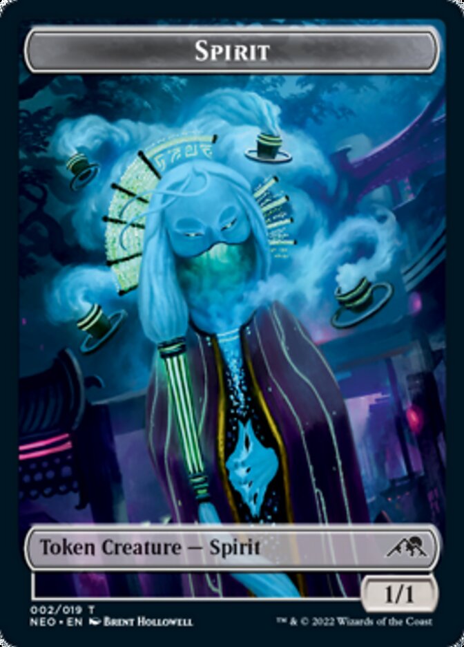 Phyrexian Germ // Spirit (002) Double-sided Token [Kamigawa: Neon Dynasty Commander Tokens] | Exor Games New Glasgow