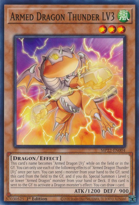 Armed Dragon Thunder LV3 [MP22-EN004] Common | Exor Games New Glasgow