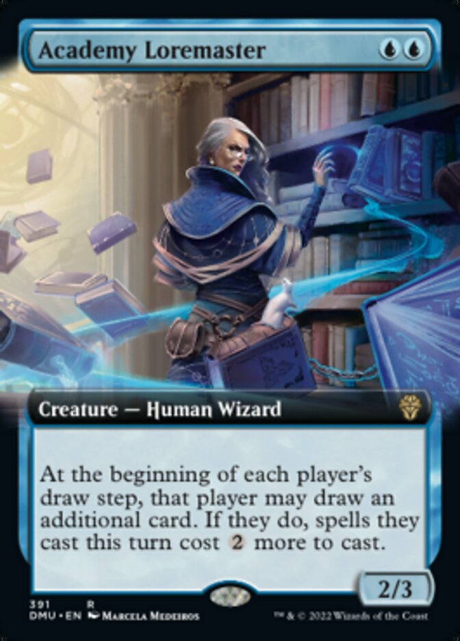 Academy Loremaster (Extended Art) [Dominaria United] | Exor Games New Glasgow