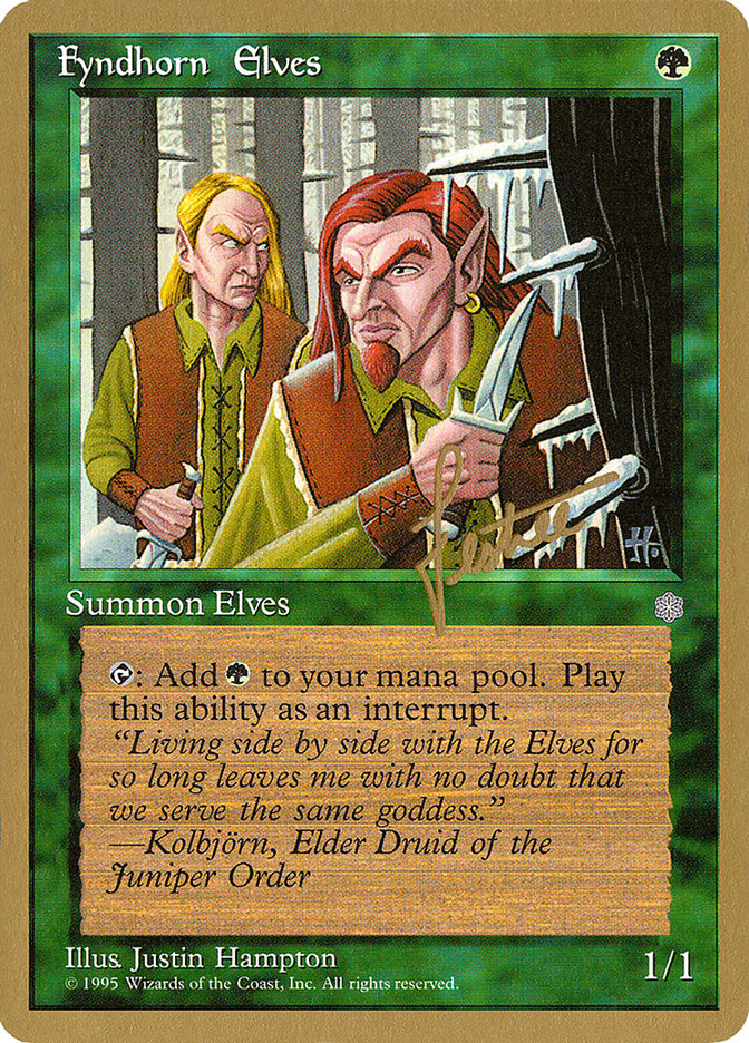 Fyndhorn Elves (Bertrand Lestree) [Pro Tour Collector Set] | Exor Games New Glasgow