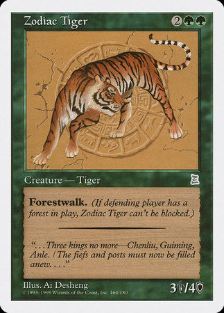 Zodiac Tiger [Portal Three Kingdoms] | Exor Games New Glasgow