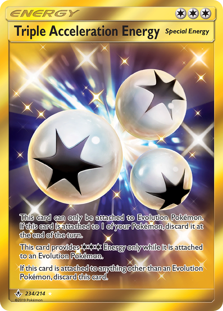 Triple Acceleration Energy (234/214) [Sun & Moon: Unbroken Bonds] | Exor Games New Glasgow