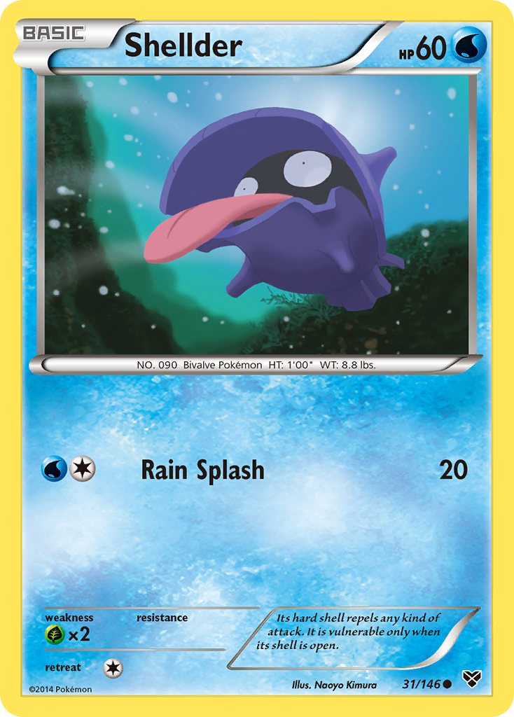 Shellder (31/146) [XY: Base Set] | Exor Games New Glasgow