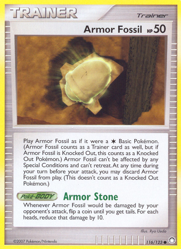 Armor Fossil (116/123) [Diamond & Pearl: Mysterious Treasures] | Exor Games New Glasgow