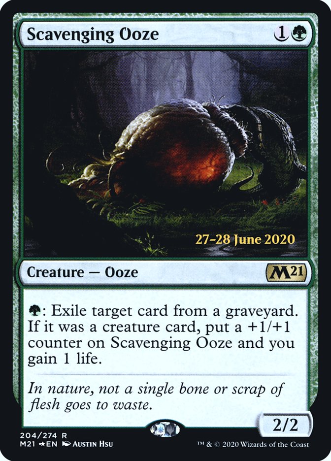 Scavenging Ooze  [Core Set 2021 Prerelease Promos] | Exor Games New Glasgow