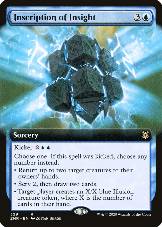 Inscription of Insight (Extended Art) [Zendikar Rising] | Exor Games New Glasgow