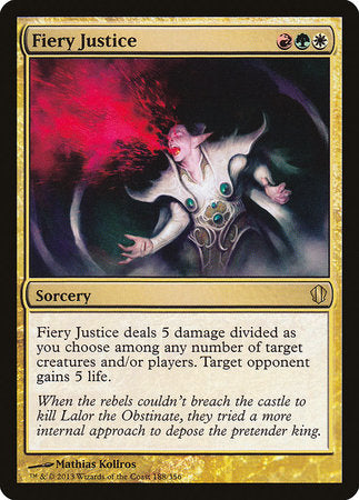 Fiery Justice [Commander 2013] | Exor Games New Glasgow
