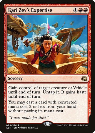 Kari Zev's Expertise [Aether Revolt] | Exor Games New Glasgow