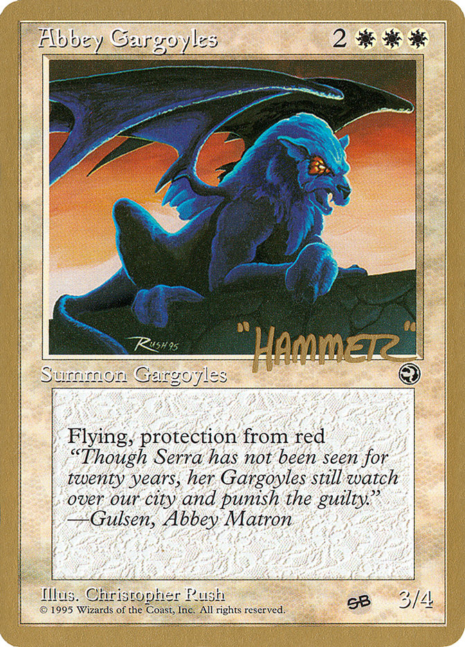 Abbey Gargoyles (Shawn "Hammer" Regnier) (SB) [Pro Tour Collector Set] | Exor Games New Glasgow