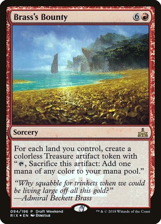 Brass's Bounty [Rivals of Ixalan Promos] | Exor Games New Glasgow