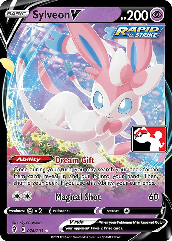 Sylveon V (074/203) [Prize Pack Series One] | Exor Games New Glasgow