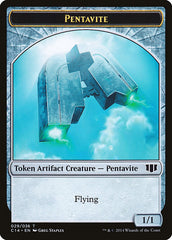 Myr // Pentavite Double-sided Token [Commander 2014 Tokens] | Exor Games New Glasgow