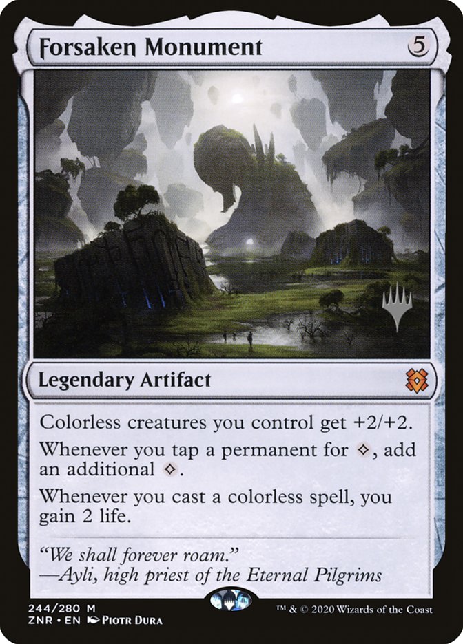 Forsaken Monument (Promo Pack) [Zendikar Rising Promos] | Exor Games New Glasgow