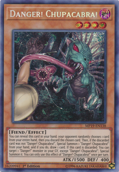 Danger! Chupacabra! [MP19-EN138] Prismatic Secret Rare | Exor Games New Glasgow