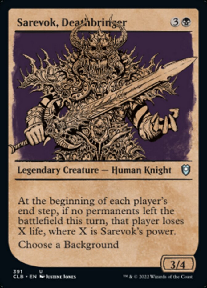 Sarevok, Deathbringer (Showcase) [Commander Legends: Battle for Baldur's Gate] | Exor Games New Glasgow