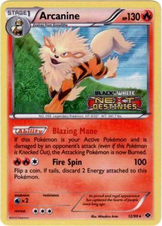 Arcanine (12/99) (Prerelease Promo) [Black & White: Black Star Promos] | Exor Games New Glasgow