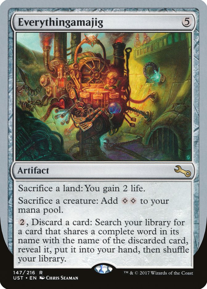 Everythingamajig ("Sacrifice a Land") [Unstable] | Exor Games New Glasgow