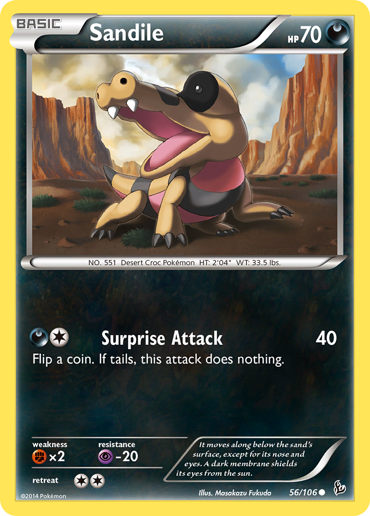 Sandile (56/106) [XY: Flashfire] | Exor Games New Glasgow