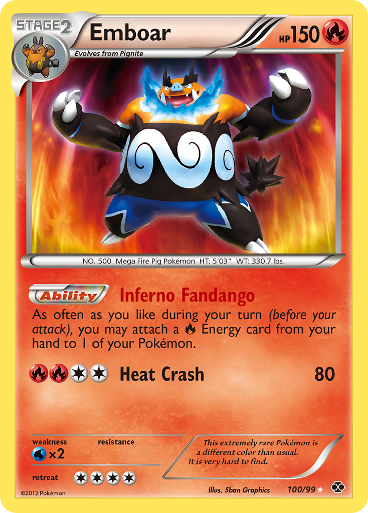 Emboar (100/99) [Black & White: Next Destinies] | Exor Games New Glasgow