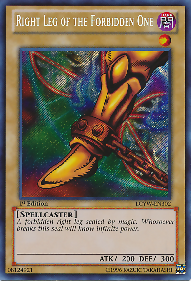 Right Leg of the Forbidden One [LCYW-EN302] Secret Rare | Exor Games New Glasgow