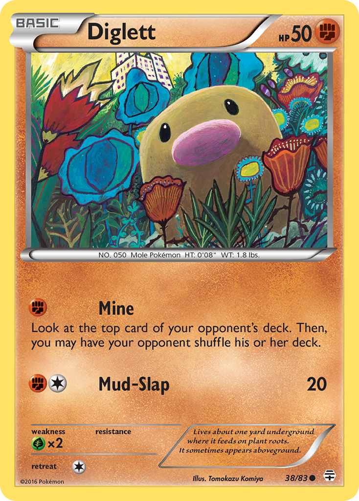 Diglett (38/83) [XY: Generations] | Exor Games New Glasgow