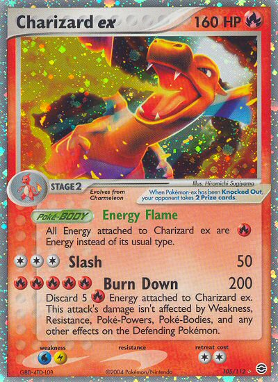 Charizard ex (105/112) [EX: FireRed & LeafGreen] | Exor Games New Glasgow