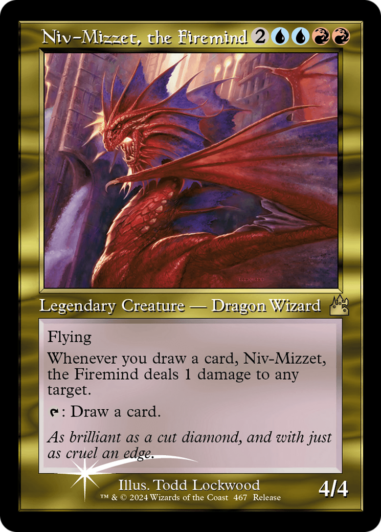 Niv-Mizzet, the Firemind (Retro Frame) [Ravnica Remastered] | Exor Games New Glasgow