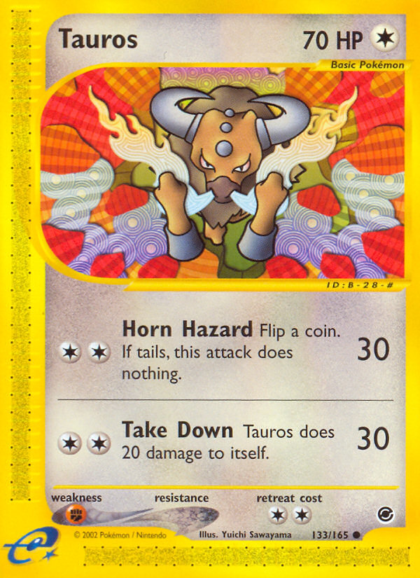 Tauros (133/165) [Expedition: Base Set] | Exor Games New Glasgow