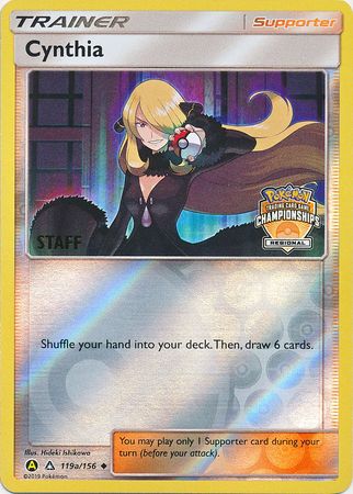 Cynthia (119a/156) (Regional Championship Promo Staff) [Sun & Moon: Ultra Prism] | Exor Games New Glasgow