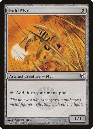 Gold Myr [Scars of Mirrodin] | Exor Games New Glasgow