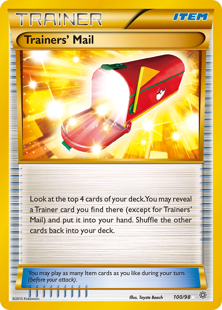 Trainers' Mail (100/98) [XY: Ancient Origins] | Exor Games New Glasgow