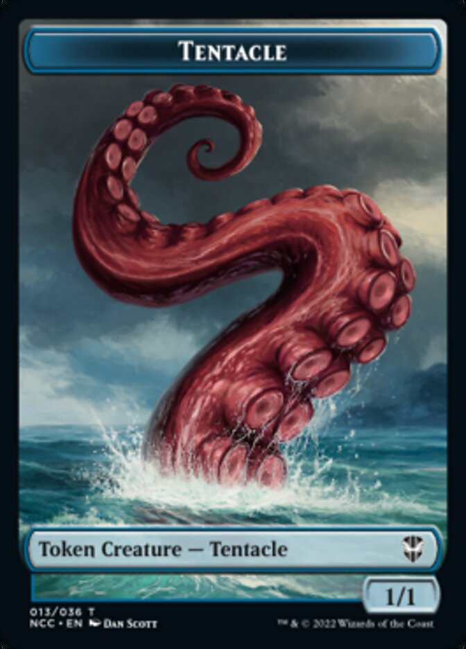 Tentacle // Clue Double-sided Token [Streets of New Capenna Commander Tokens] | Exor Games New Glasgow