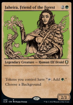 Jaheira, Friend of the Forest (Showcase) [Commander Legends: Battle for Baldur's Gate] | Exor Games New Glasgow