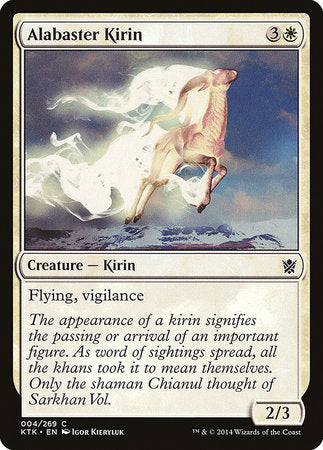 Alabaster Kirin [Khans of Tarkir] | Exor Games New Glasgow