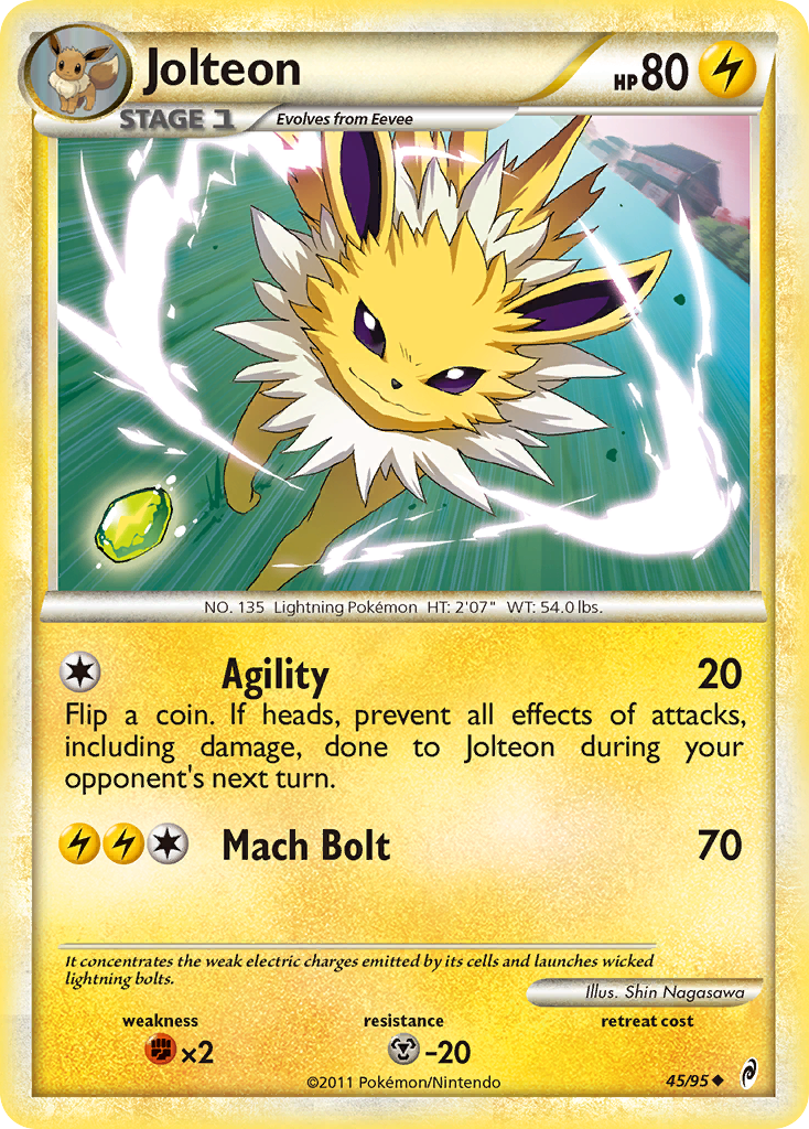 Jolteon (45/95) [HeartGold & SoulSilver: Call of Legends] | Exor Games New Glasgow