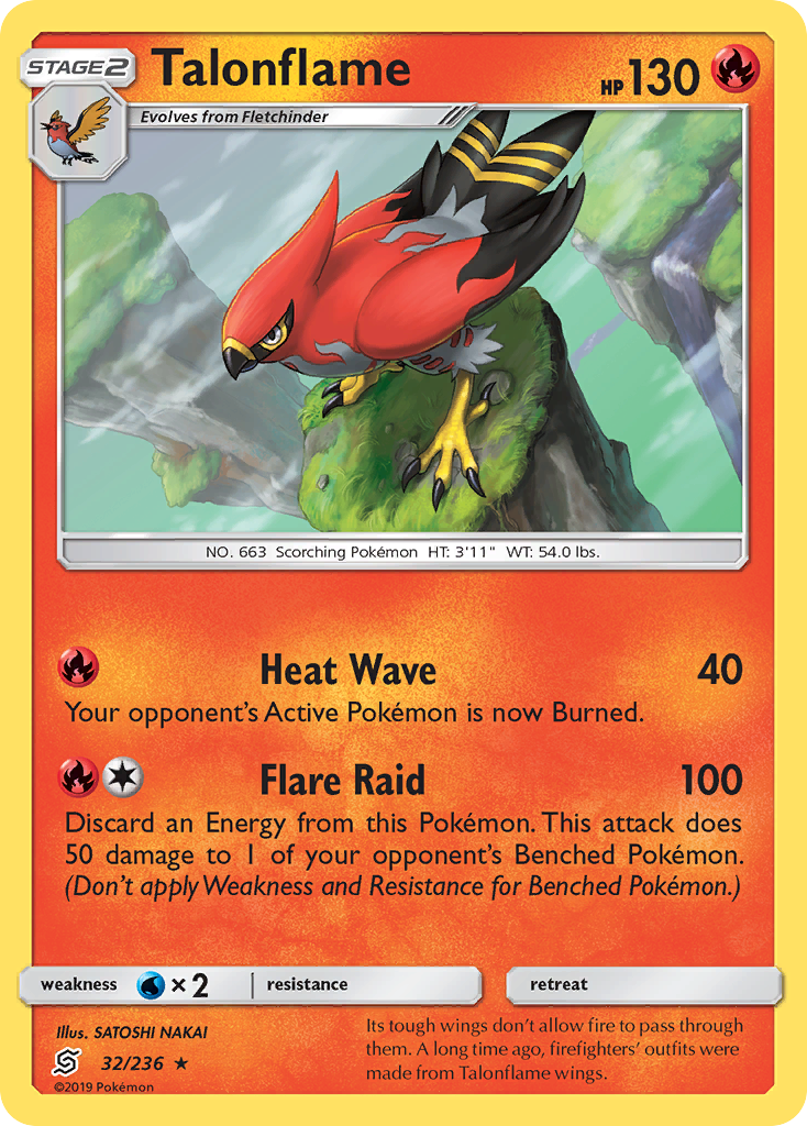 Talonflame (32/236) [Sun & Moon: Unified Minds] | Exor Games New Glasgow