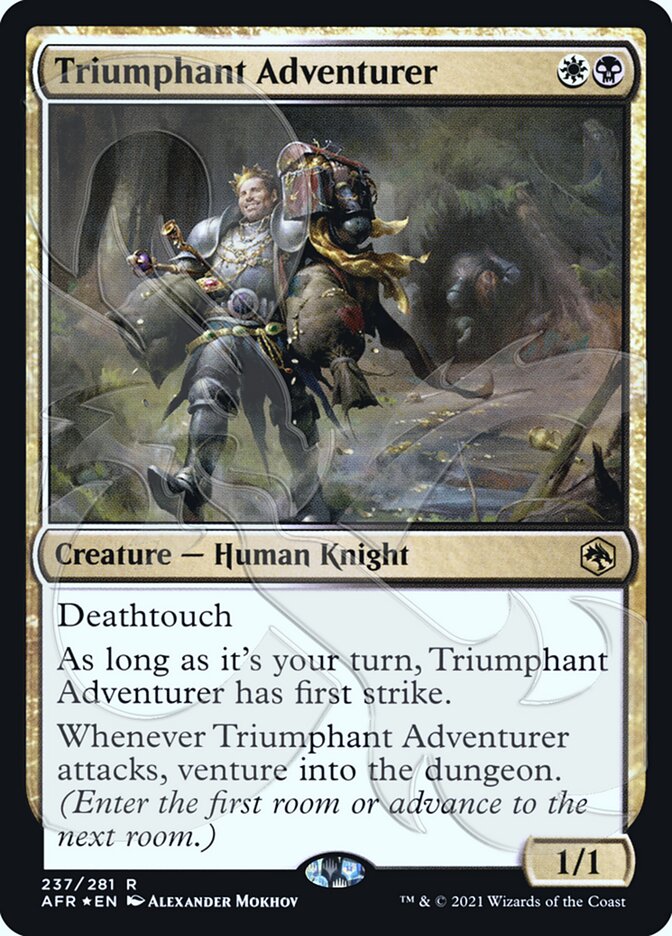 Triumphant Adventurer (Ampersand Promo) [Dungeons & Dragons: Adventures in the Forgotten Realms Promos] | Exor Games New Glasgow