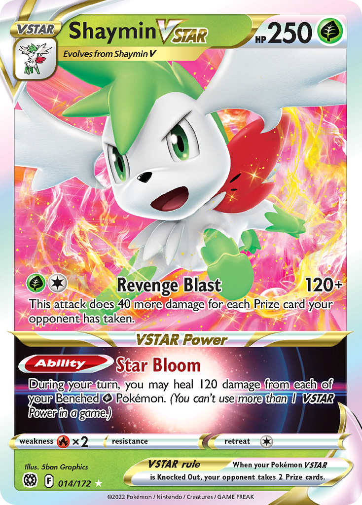 Shaymin VSTAR (014/172) (Jumbo Card) [Sword & Shield: Brilliant Stars] | Exor Games New Glasgow