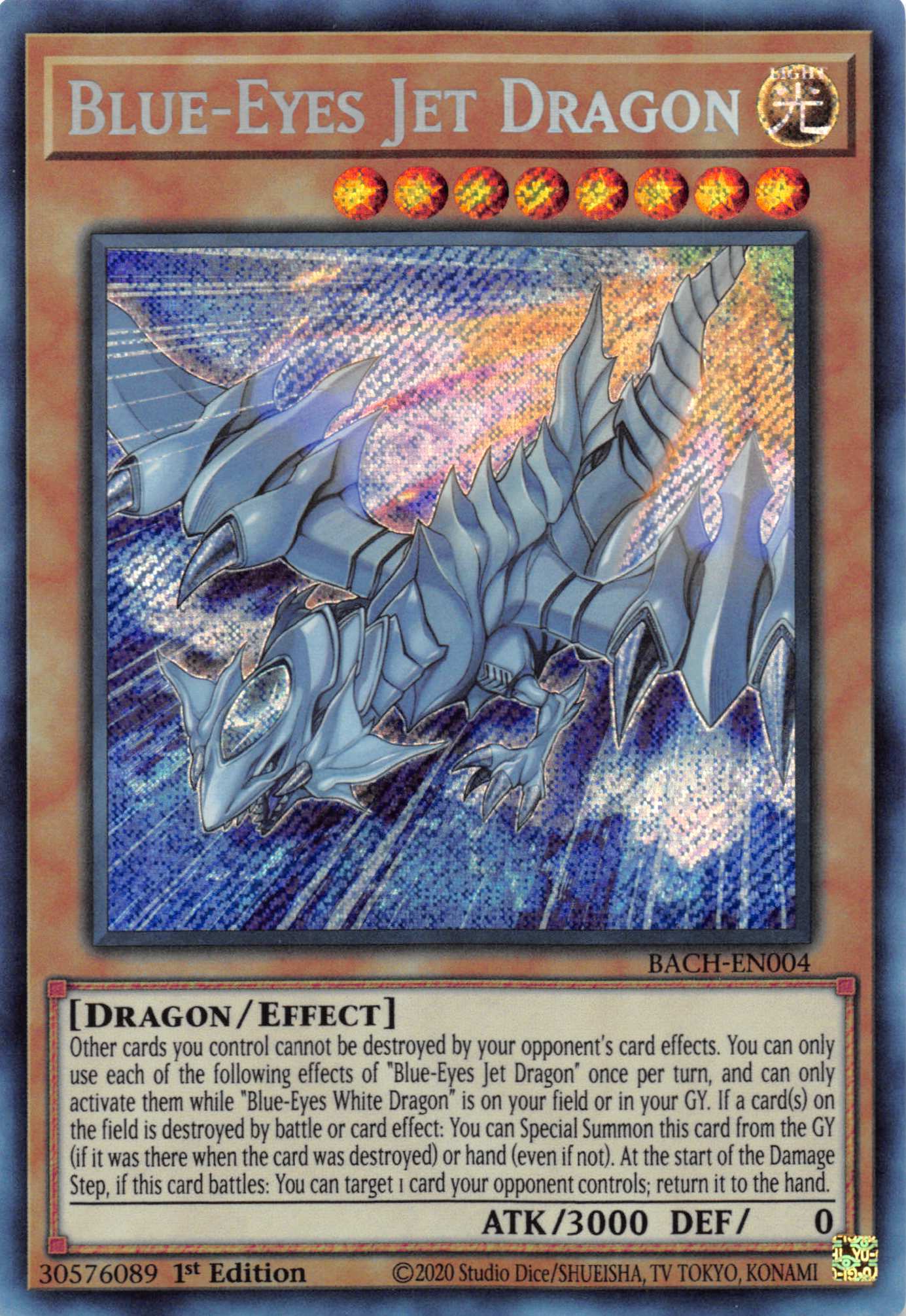 Blue-Eyes Jet Dragon [BACH-EN004] Starlight Rare | Exor Games New Glasgow