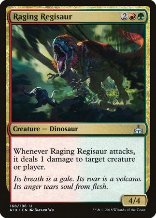 Raging Regisaur [Rivals of Ixalan] | Exor Games New Glasgow