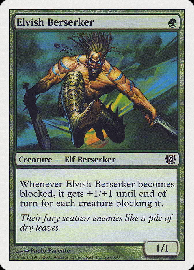 Elvish Berserker [Ninth Edition] | Exor Games New Glasgow