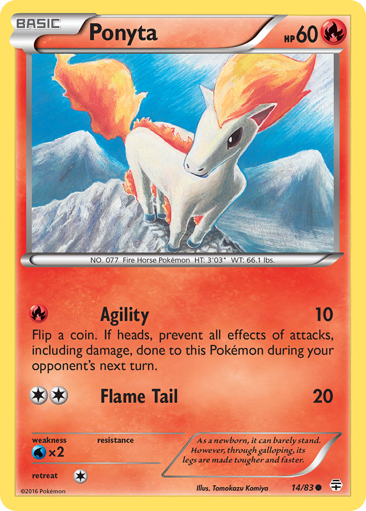 Ponyta (14/83) [XY: Generations] | Exor Games New Glasgow