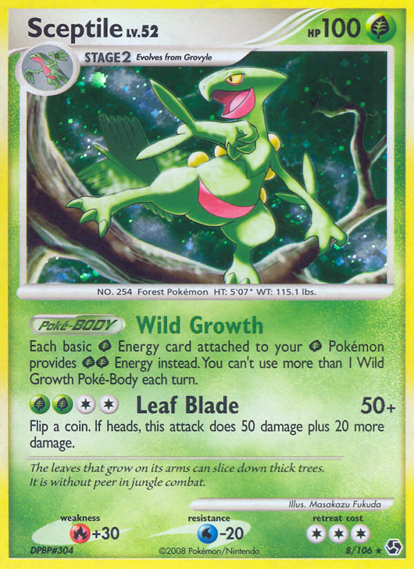 Sceptile (8/106) [Diamond & Pearl: Great Encounters] | Exor Games New Glasgow