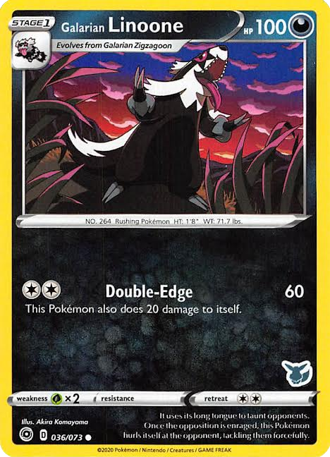 Galarian Linoone (036/073) (Eevee Deck) [Battle Academy 2022] | Exor Games New Glasgow